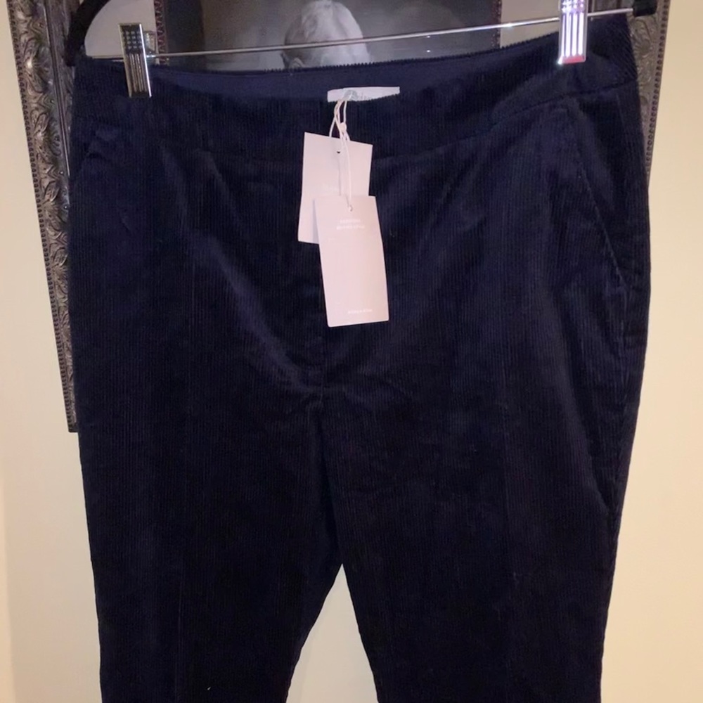 New BODEN NAVY CORD PANTS SIZE 10 petite